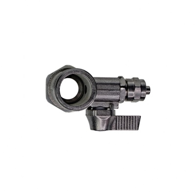 Тройник с краном 1/2-1/2-1/4 фото