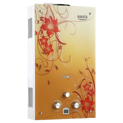 Колонка газовая  Oasis Glass 20 BG с рисунком под стеклом фото