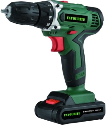 Дрель аккумуляторная FAVOURITE DC NEW 18EL 18В, 2Ач, 30Нм,Li-ion фото