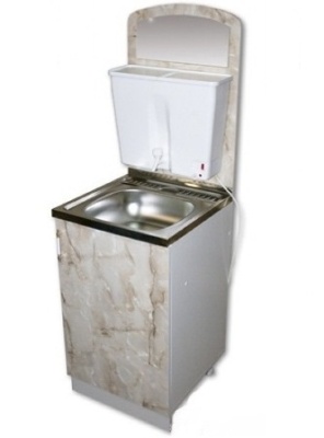 Каркас рукомойника ЛДСП 500*500 мрамор фото