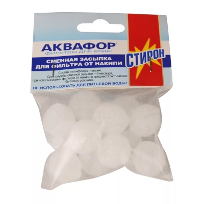 Сменна засыпка от накипи Стирон (полифосфат) фото
