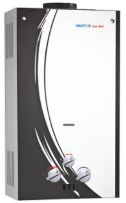 Водонагреватель газ. Вектор Люкс Есо JSD20-2 зеркало фото