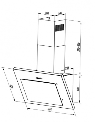 Вытяжка LEX MIKA 50 WH 2