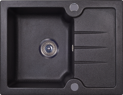 Гранитная мойка MODENA 1B1D BLACK Гранитная мойка MODENA 1B1D BLACK фото