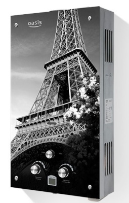 Колонка газовая Oasis Glass 20 EG с рисунком под стеклом фото