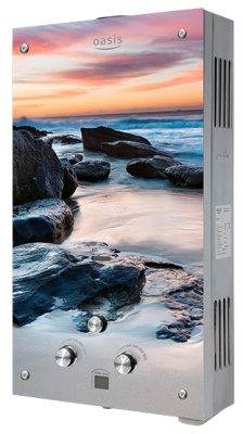 Колонка газовая Oasis Glass 20 MG с рисунком под стеклом фото