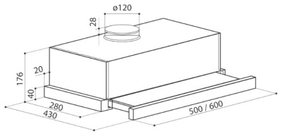 Вытяжка LEX HUBBLE G 2M 600 BLACK 2 Вытяжка LEX HUBBLE G 2M 600 BLACK 2
