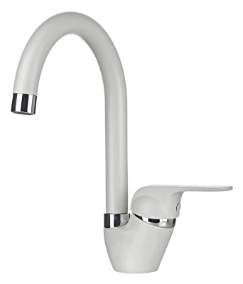 Смеситель Granula 1024 гранит артик белый фото